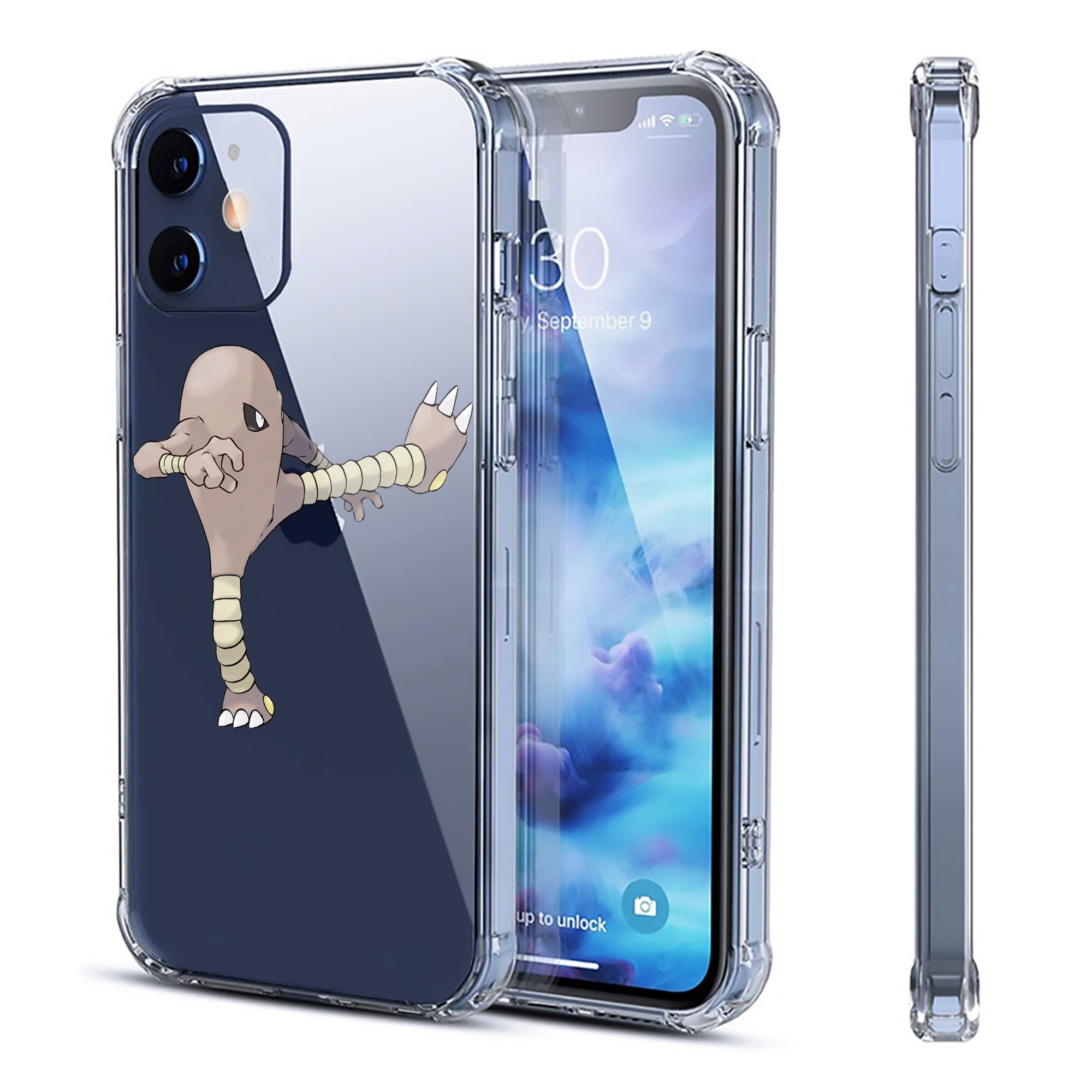 （画像用） ポケットモンスター Pokémon 【iPhone 12シリーズ対応】透明スマホケース（クリアソフトケース）
